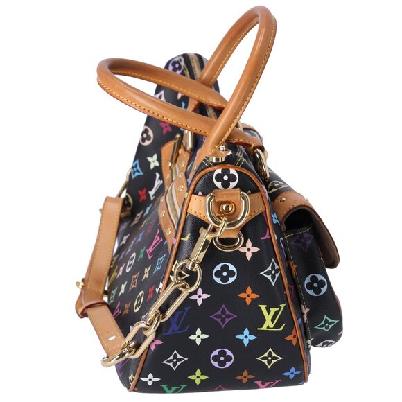 Louis Vuitton x Murakami Rita Shoulder Bag Multicolor Monogram M40126 Black - Picture 4 of 7